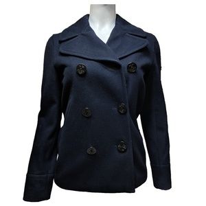 Women's Vintage Polo Jeans Co.‎ Ralph Lauren Wool Pea Coat Blazer Jacket